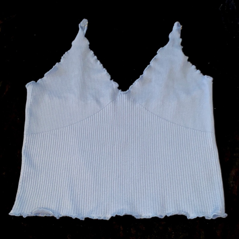 cute blue tank top very soft